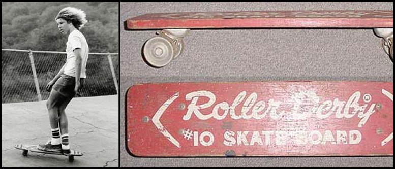 Les premiers skateboards
