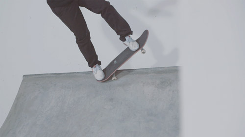 Skateboard Trick Pivot to Fakie