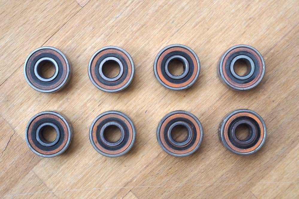 Bronson Speed Co. G3 bearings after five months of skateboarding